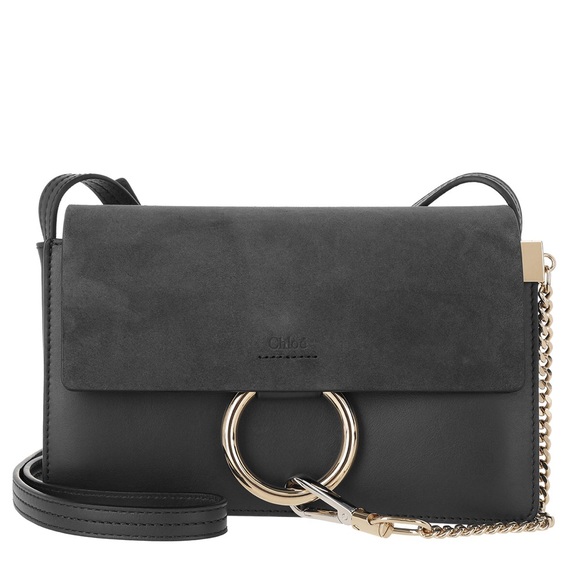 Chloe Handbags - RARE carbon grey Chloe Faye Porte shoulder bag